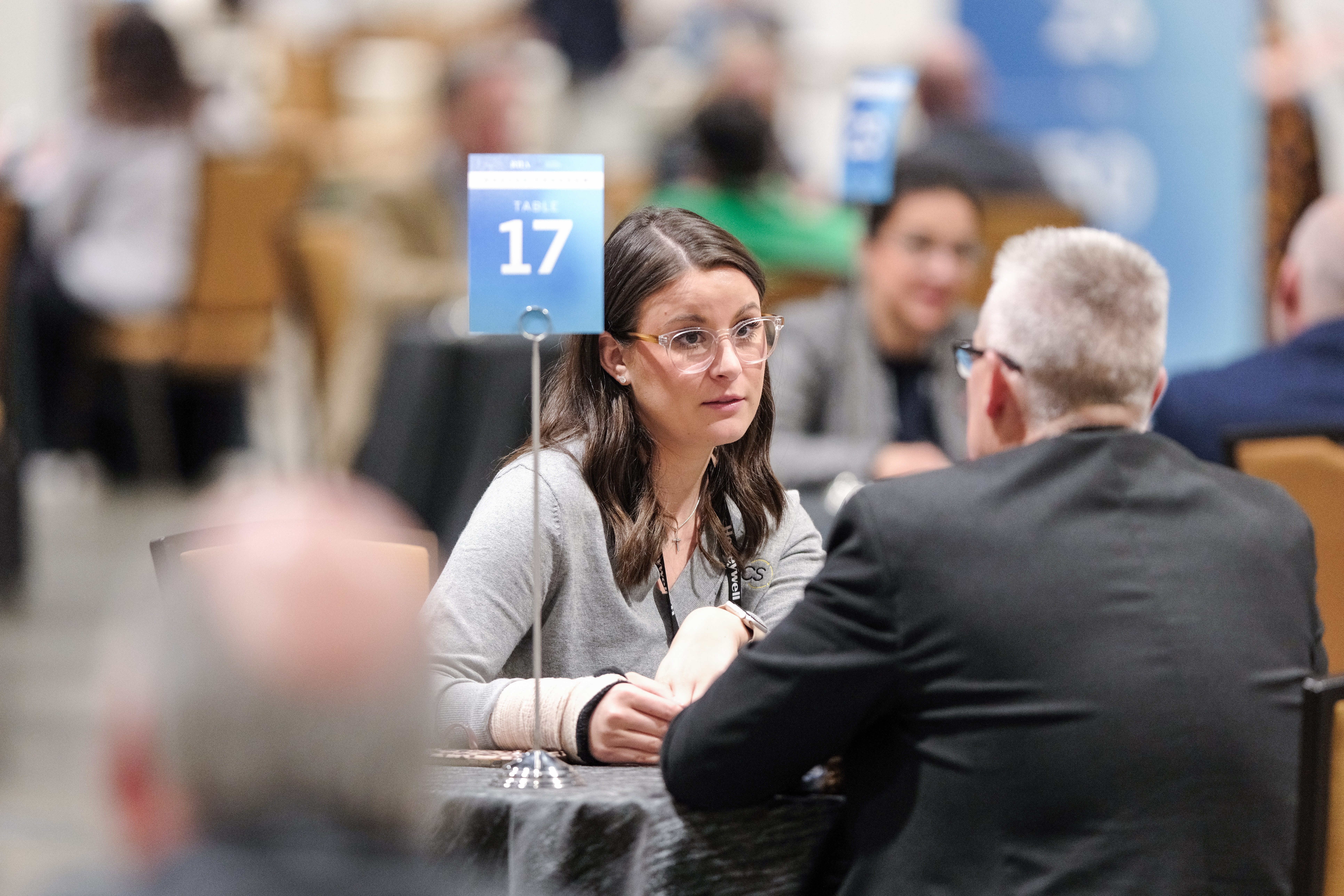 Attendees connecting during an onsite LINK Connect meeting